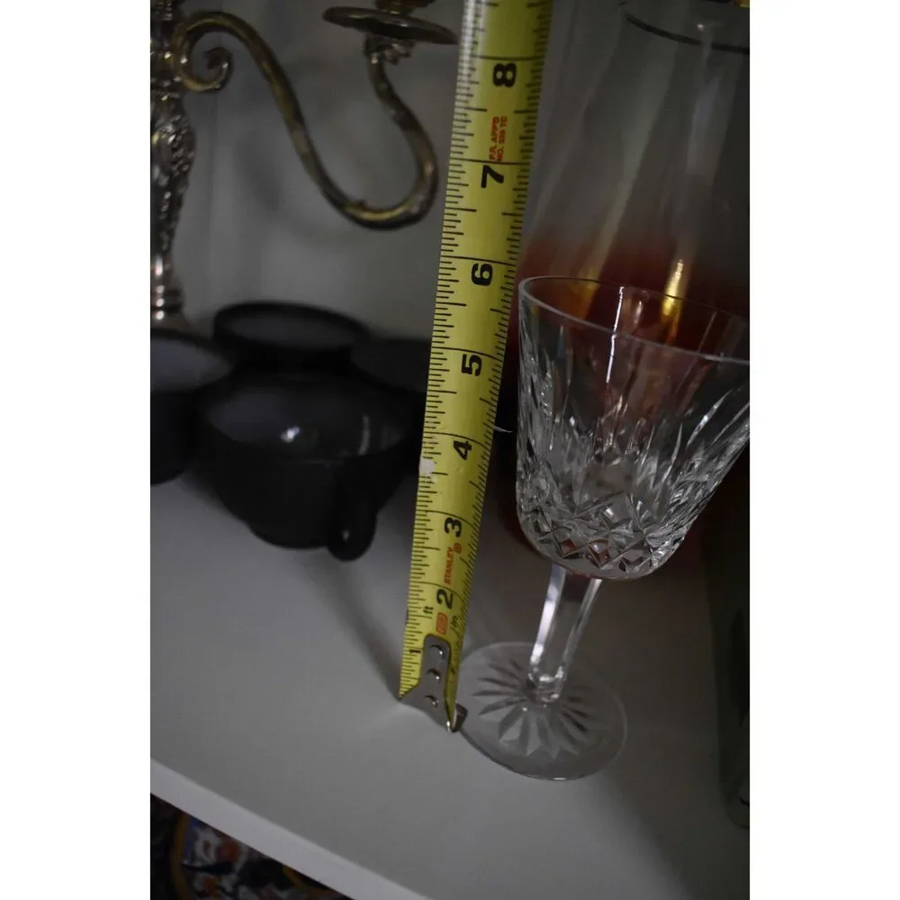 Waterford Lismore Claret Wine Glass Crystal Signed Ireland 5 7/8in Single